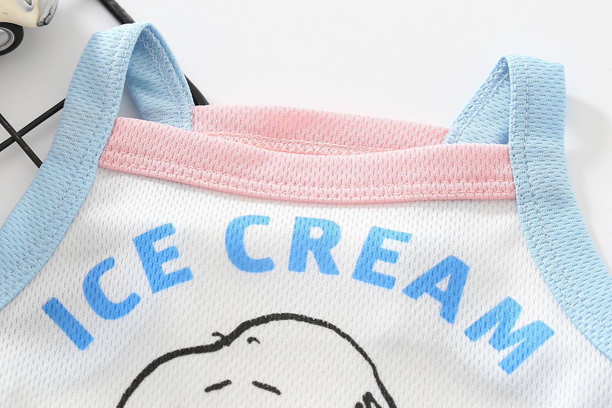 17003 Cartoon Dog Summer Vest | Breathable Cotton Pet Vest - Image 6