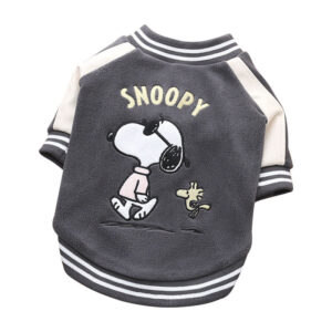 19023 Warm Cartoon Embroidered Pet Jacket